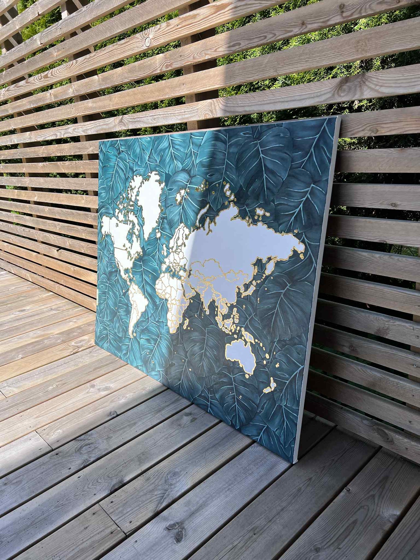 Monstera world map